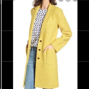 Jcrew boiled wool topcoat- sz 2